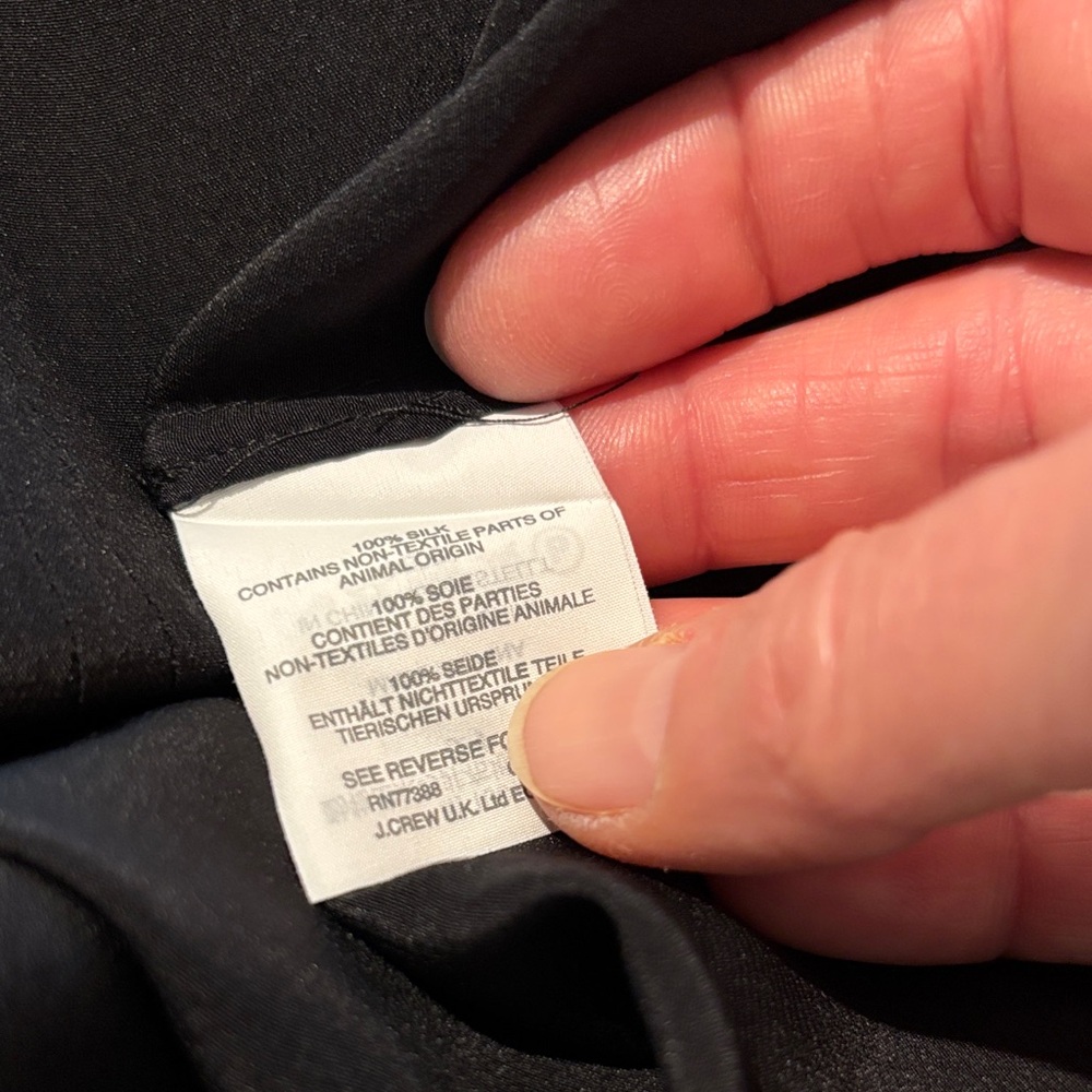 J.Crew Silk Ruffled Button-Up Blouse - Picture 7 of 7